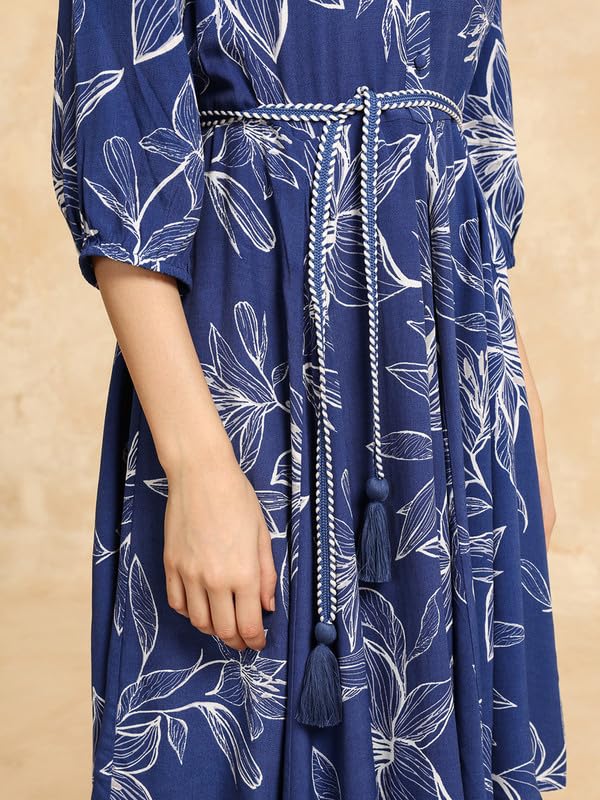 Mini Dress with Fiore Print by KAZO