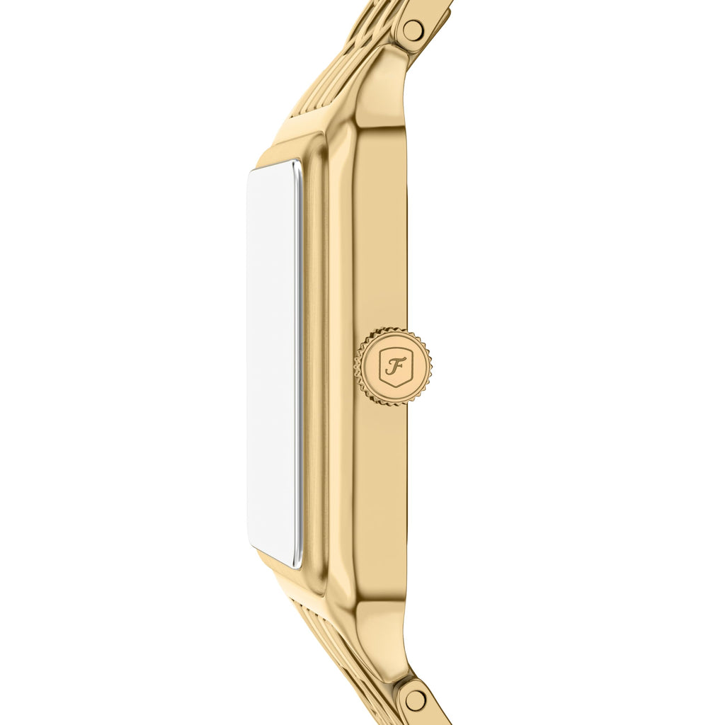 Fossil Women's Raquel Three-Hand Date Gold-Tone Stainless Steel Watch (Model: ES5417)