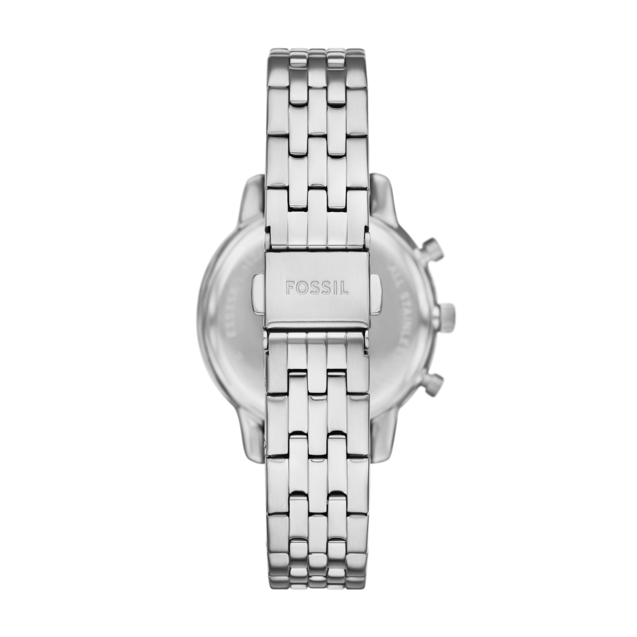 Fossil Women's Neutra Chronograph Silver Stainless Steel Bracelet Watch (Model: ES5357)