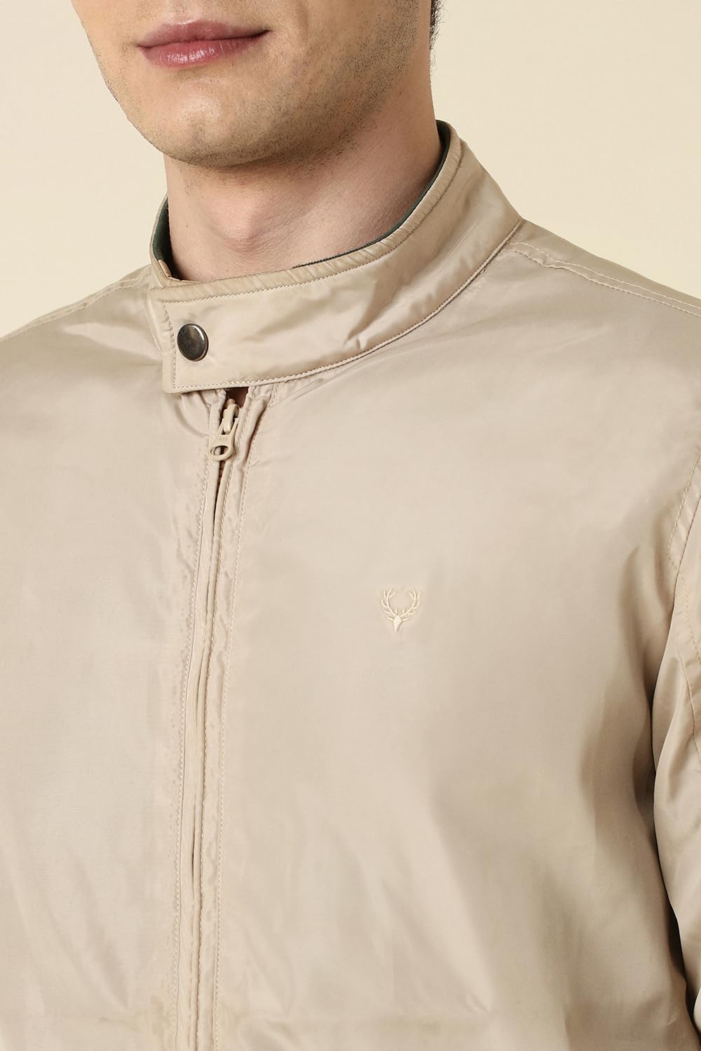 Allen Solly Men ASJKOBOP519952Jacket, Light Beige, Medium