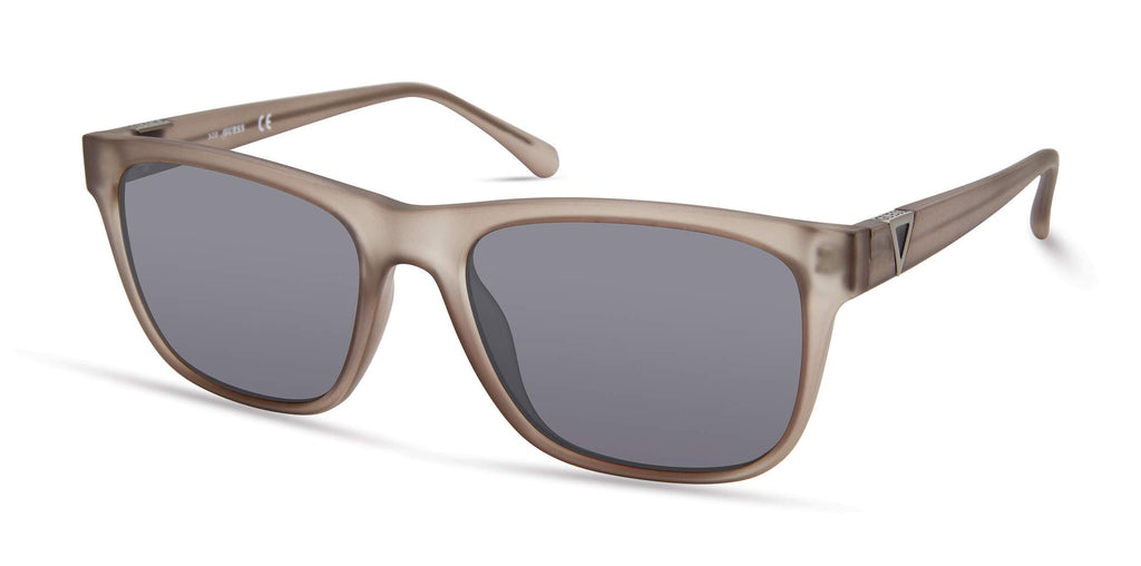 GUESS Men's GUA00001 Classic Sleek Square Sunglasses, Grey, 55mm