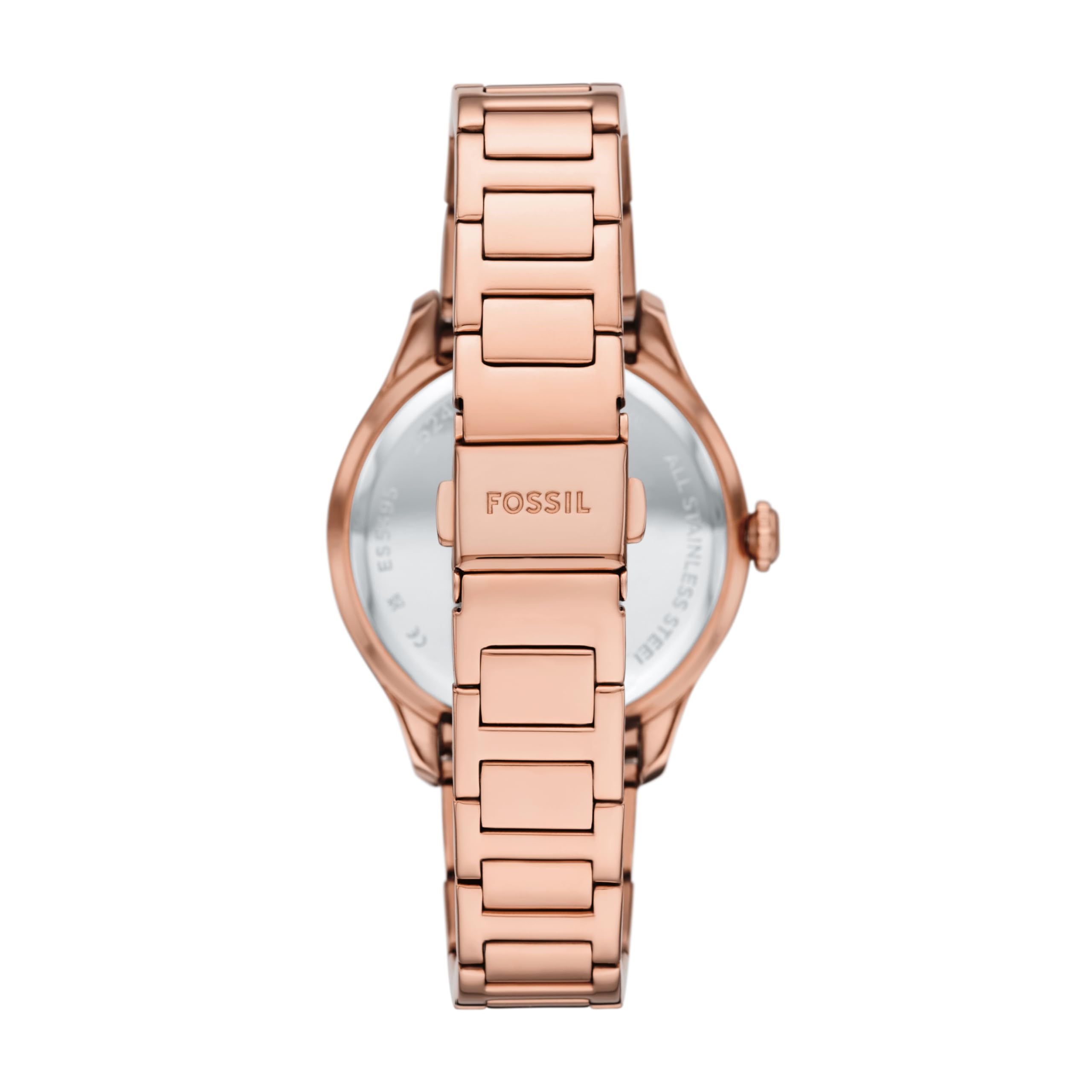 Fossil Women's Gilmore Three-Hand Rose Gold-Tone Stainless Steel Watch (Model: ES5420)