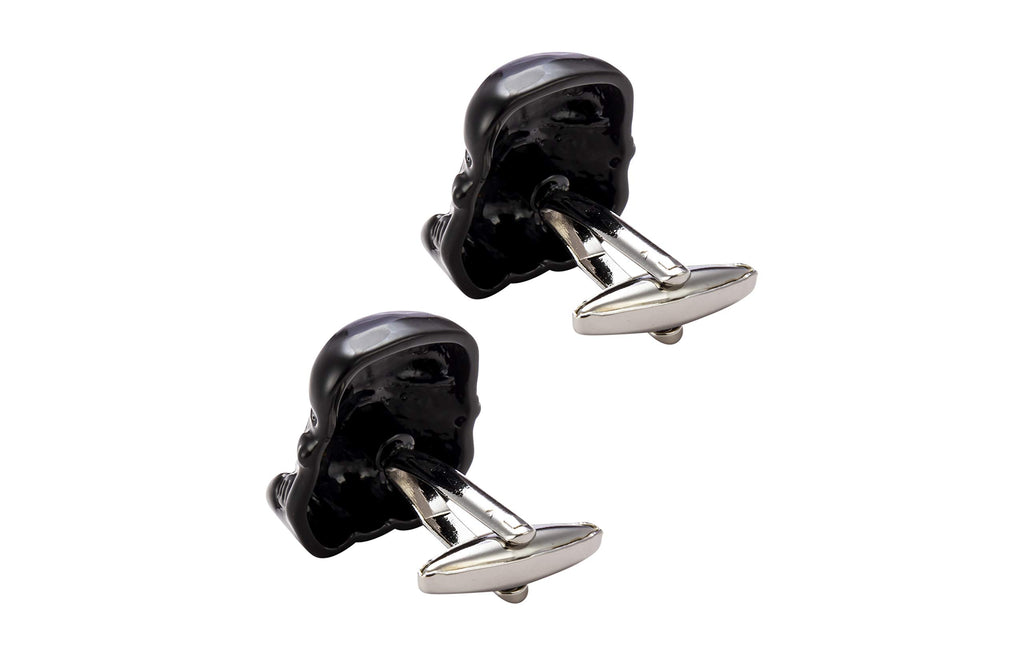 Knighthood Mask Cufflinks for Men Black Shirt Cuff Links Business, Wedding Gifts with Gift Box