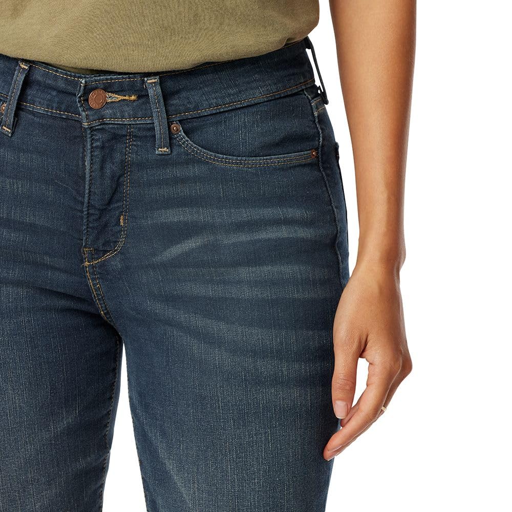 Levi Strauss Signature Gold Women's Totally Shaping Bootcut Jeans Mid-Rise Stretch Denim (Available in Plus Size), Blue Laguna-Waterless, 14 Regular