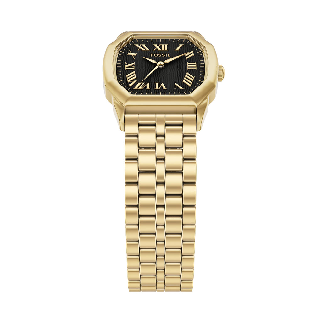 Fossil Women's Harlow Three-Hand Gold-Tone Stainless Steel Watch (Model: ES5433)