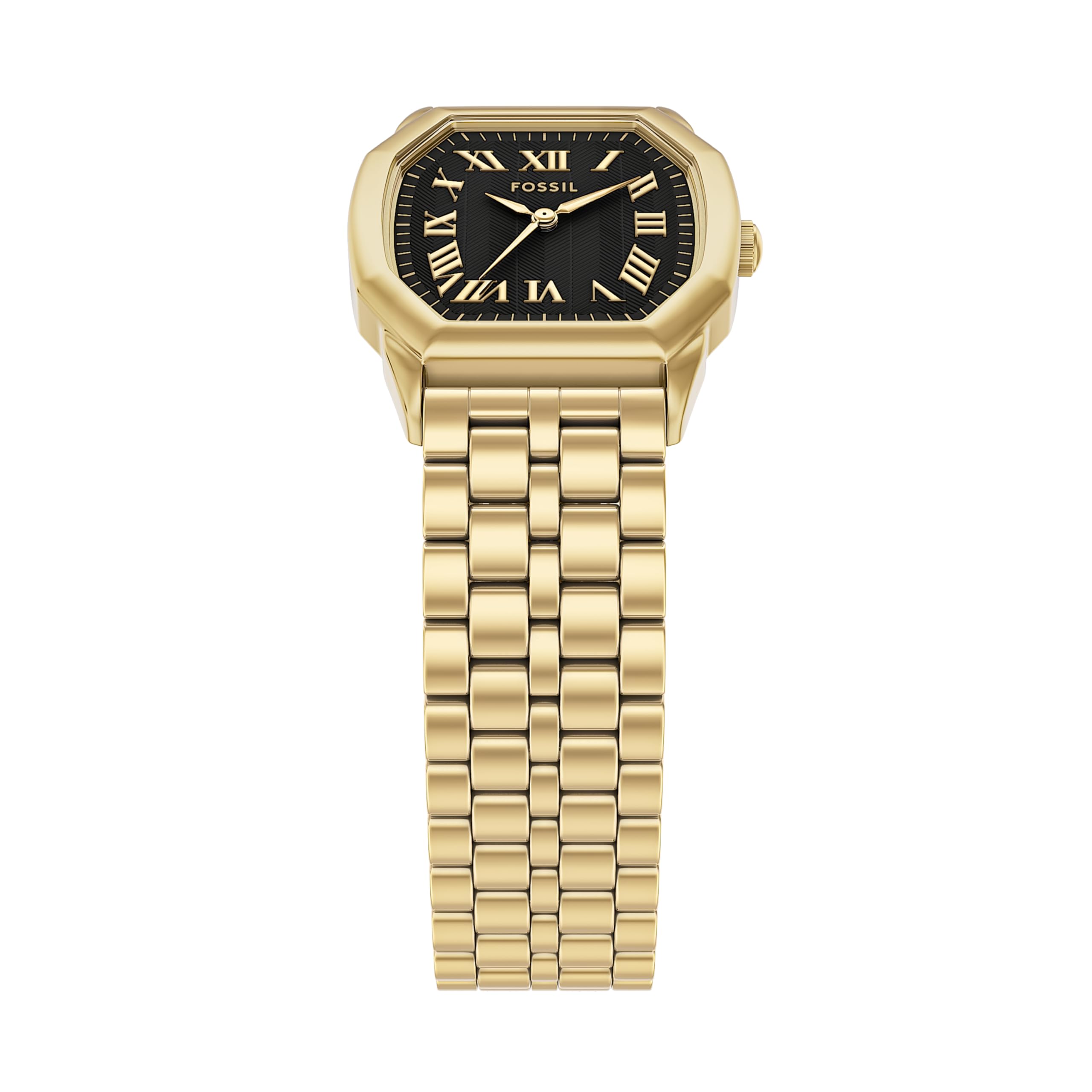 Fossil Women's Harlow Three-Hand Gold-Tone Stainless Steel Watch (Model: ES5433)