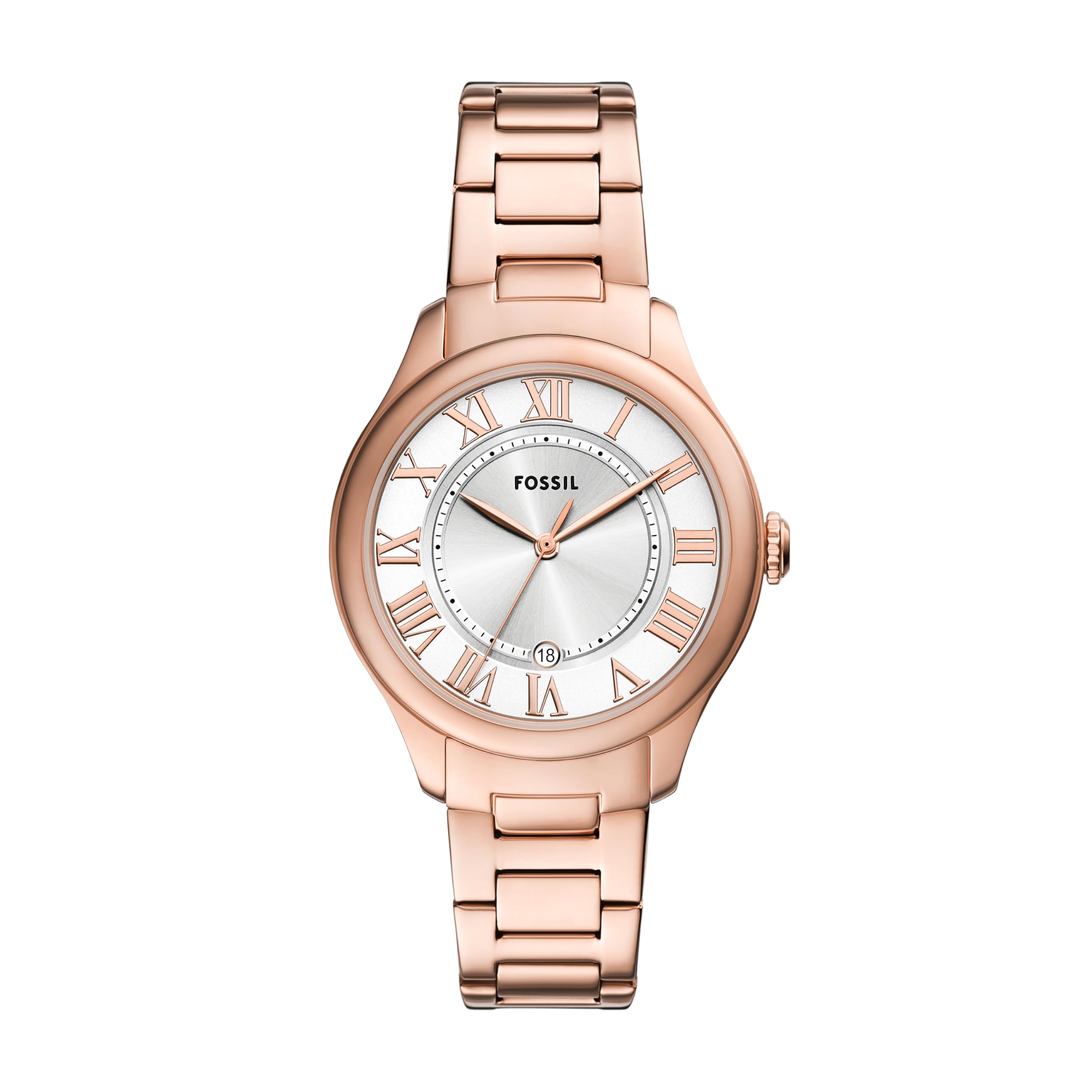 Fossil Women's Gilmore Three-Hand Rose Gold-Tone Stainless Steel Watch (Model: ES5420)