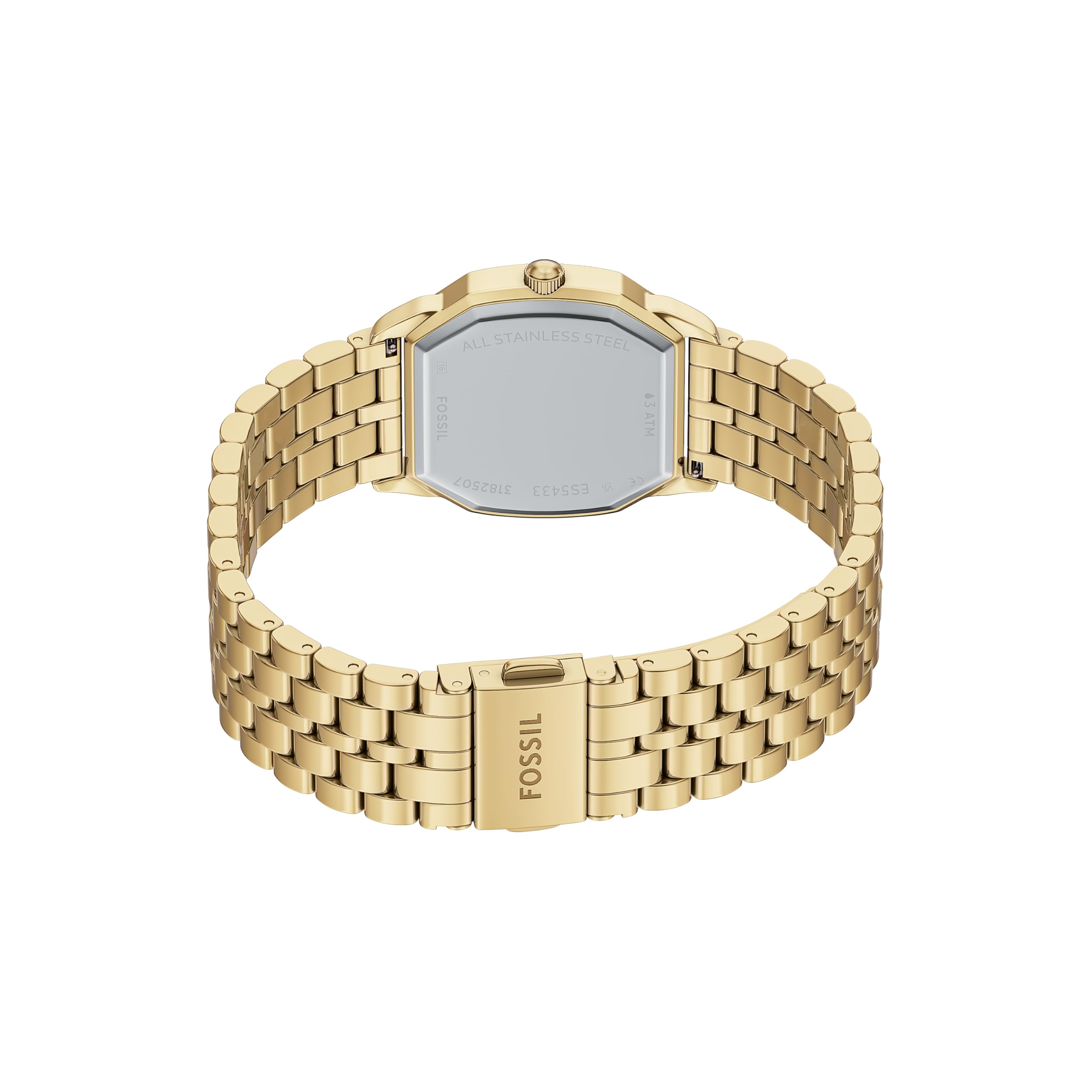 Fossil Women's Harlow Three-Hand Gold-Tone Stainless Steel Watch (Model: ES5433)