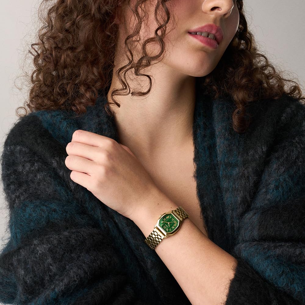 Fossil Women's Harlow Three-Hand Gold-Tone Stainless Steel Watch (Model: ES5451)