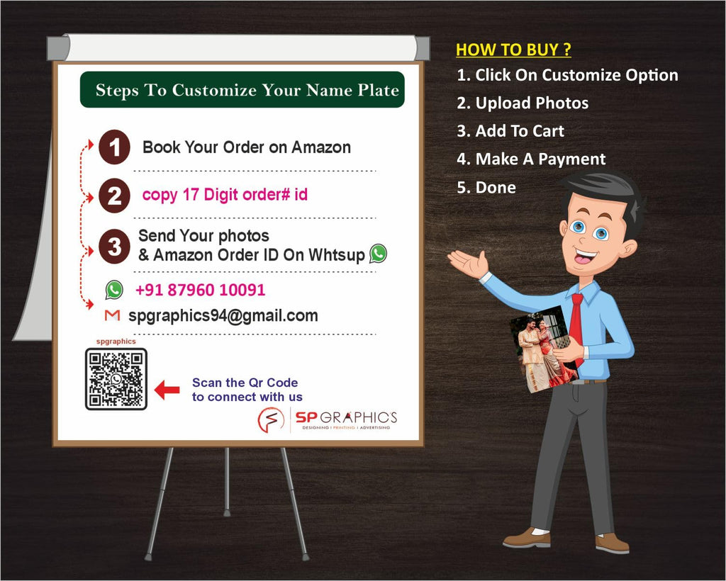 SP Graphics Customized Acrylic Portrait Photo Frames And Personalized Photo Frames With Photo Upload Personalized Birthday Gifts Wall Decor Decoration living Room(Acrylic Photo Frames)