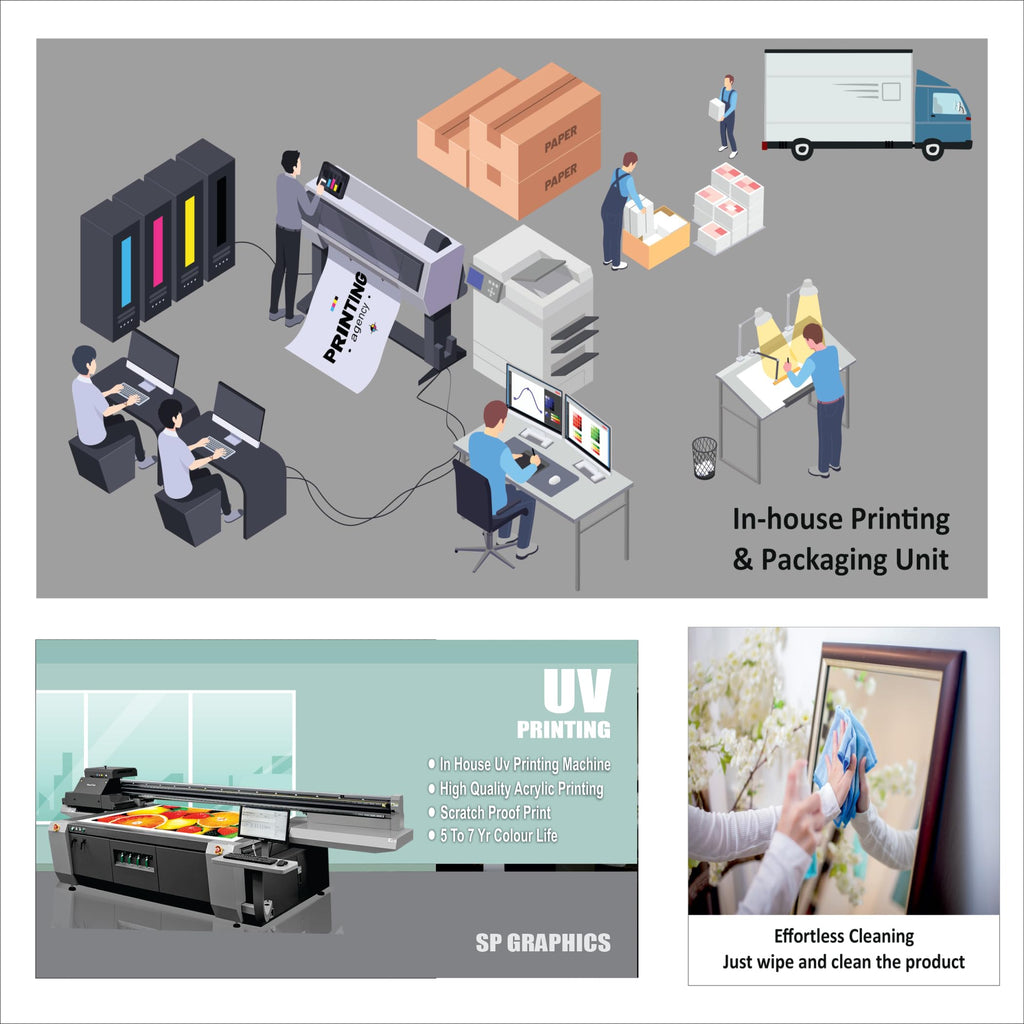 SP Graphics Customized Acrylic Portrait Photo Frames And Personalized Photo Frames With Photo Upload Personalized Birthday Gifts Wall Decor Decoration living Room(Acrylic Photo Frames)