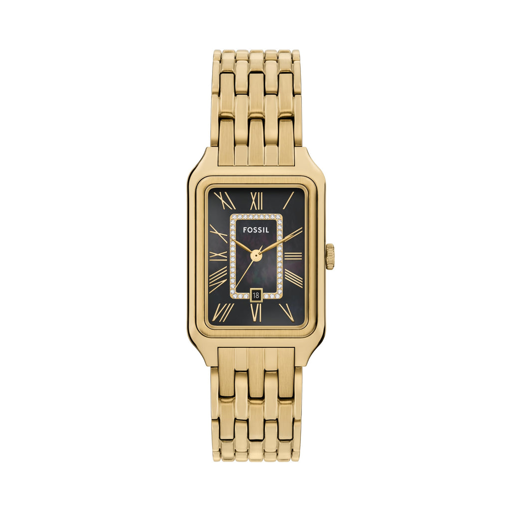 Fossil Women's Raquel Three-Hand Date Gold-Tone Stainless Steel Watch (Model: ES5417)