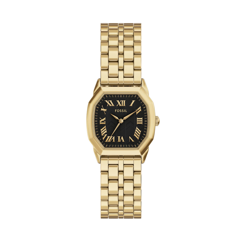 Fossil Women's Harlow Three-Hand Gold-Tone Stainless Steel Watch (Model: ES5433)