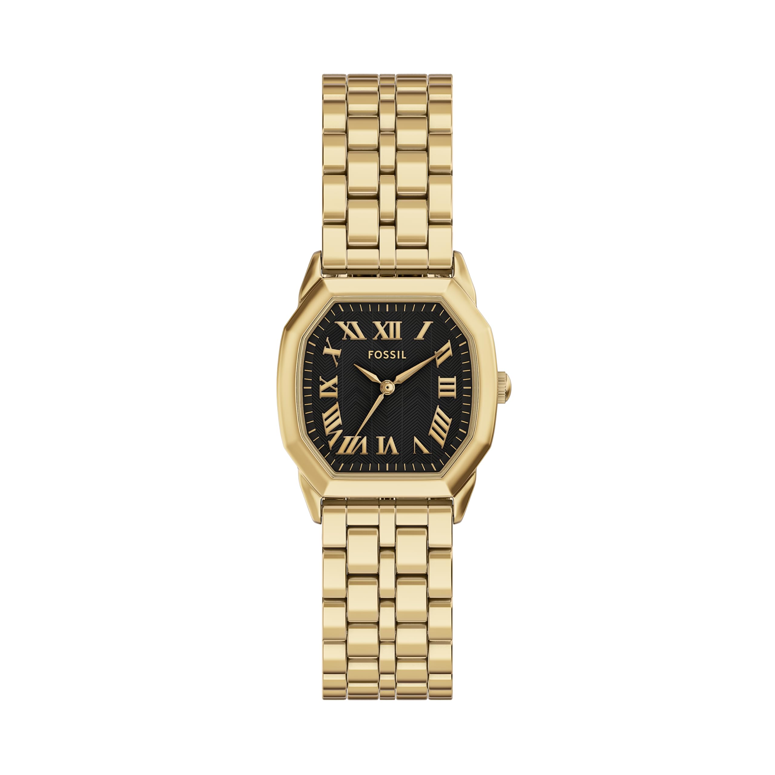 Fossil Women's Harlow Three-Hand Gold-Tone Stainless Steel Watch (Model: ES5433)