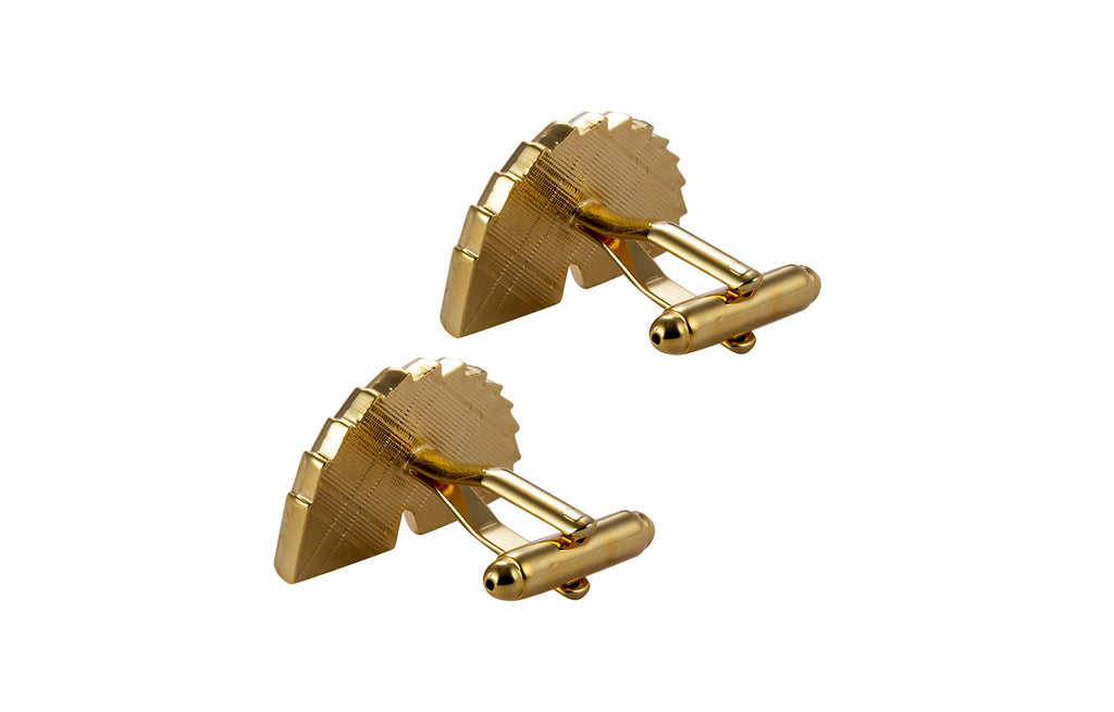 Knighthood Playing Card Cufflinks for Men Gold Shirt Cuff Links Business, Wedding Gifts with Gift Box