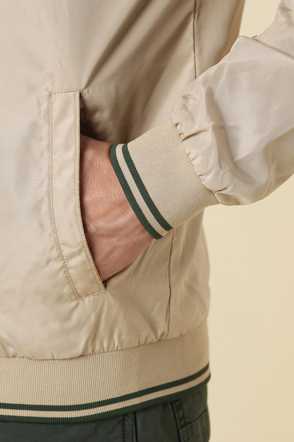 Allen Solly Men ASJKOBOP519952Jacket, Light Beige, Medium