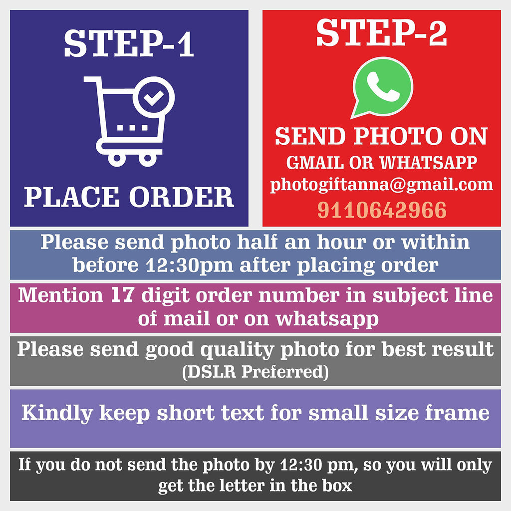 Giftanna Birthday Gift For Women Wooden Personalized Photo Frame (5X4 Inches, Brown), Tabletop